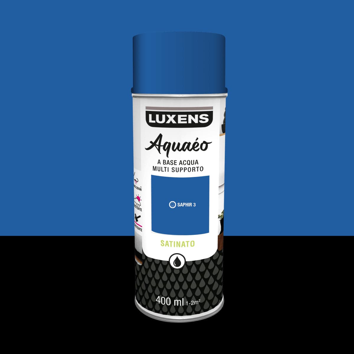 SPRAY BLUE SAPPHIRE 3 SATIN WATER 400 ML LUXENS - best price from Maltashopper.com BR470004635