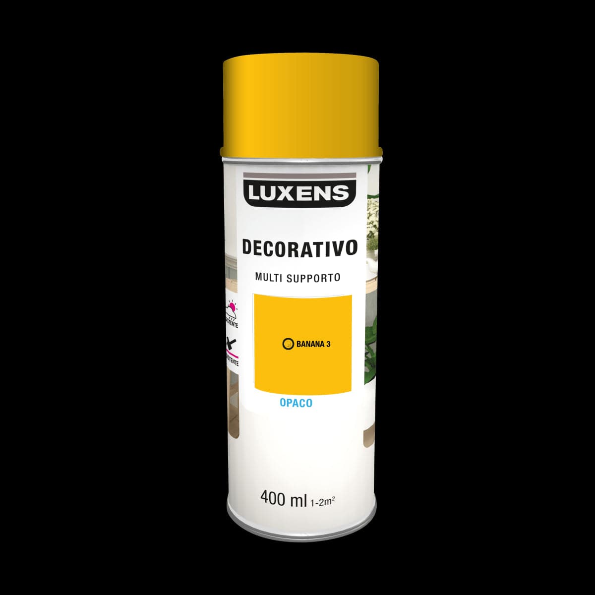 SPRAY YELLOW BANANA MATT SOLVENT 400 ML LUXENS - best price from Maltashopper.com BR470004662