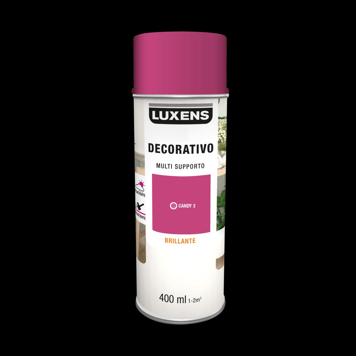 Bricocenter SPRAY PINK CANDY 3 BRILLIANT SOLVENT 400 ML LUXENS