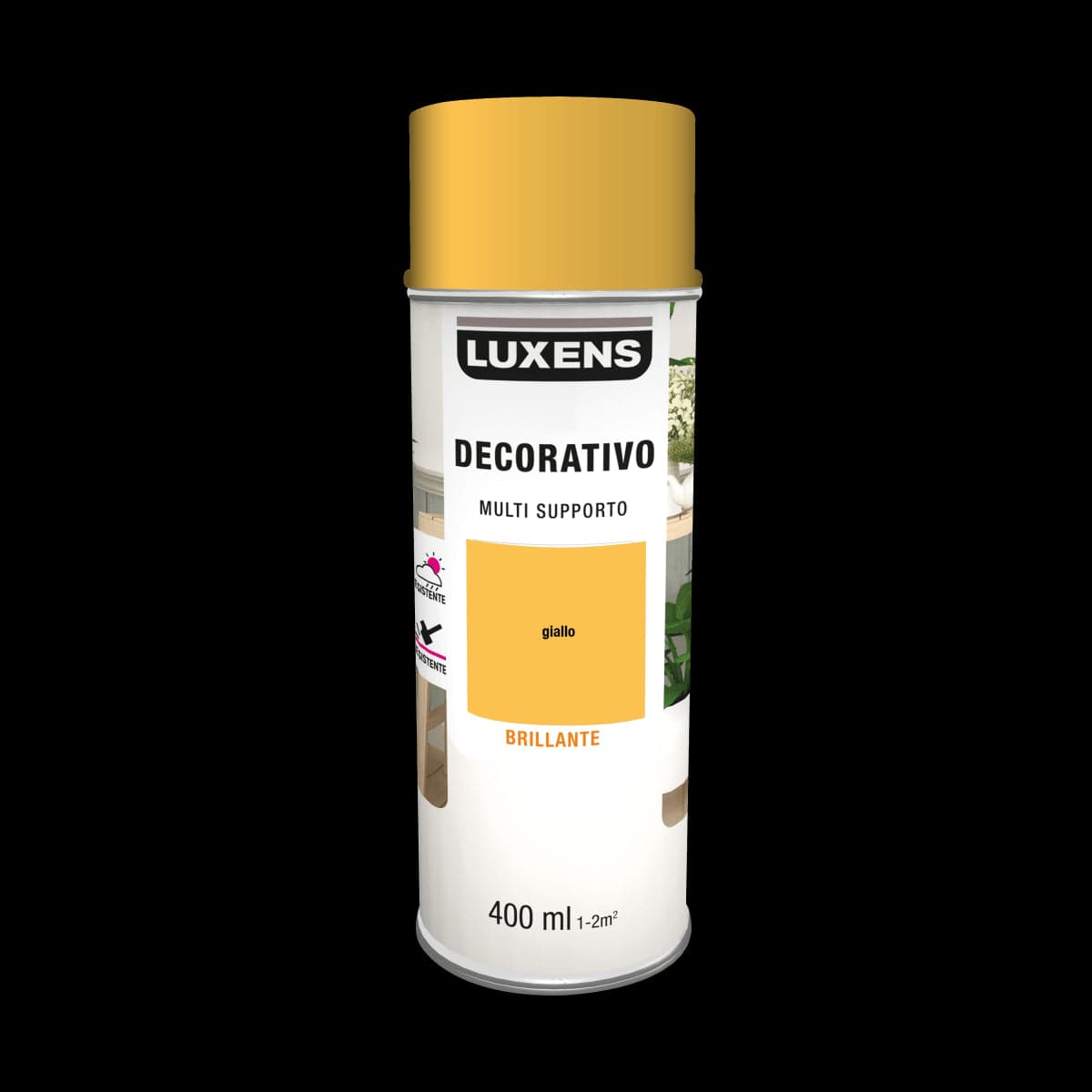 SPRAY BRIGHT YELLOW SOLVENT 400 ML LUXENS - best price from Maltashopper.com BR470004673