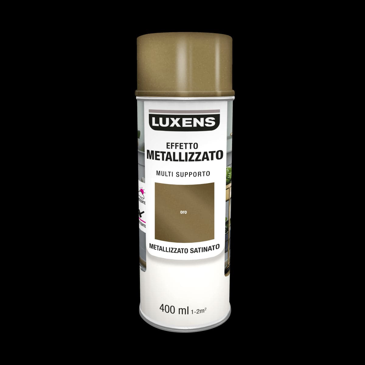 GOLD METALLISED SATIN SPRAY 400 ML LUXENS - best price from Maltashopper.com BR470004685