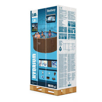 HYDRIUM POOL WOOD 360X120 WITH SAND FILTER COVER AND BASE MAT INCLUDED - Premium Above Ground Pools from Bricocenter - Just €1435.99! Shop now at Maltashopper.com