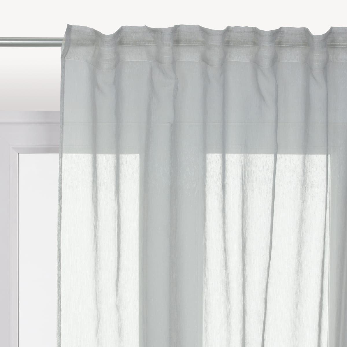 SOFTY GREY FILTER CURTAIN 200X280 CM WITH CONCEALED LOOP AND WEBBING - best price from Maltashopper.com BR480009476