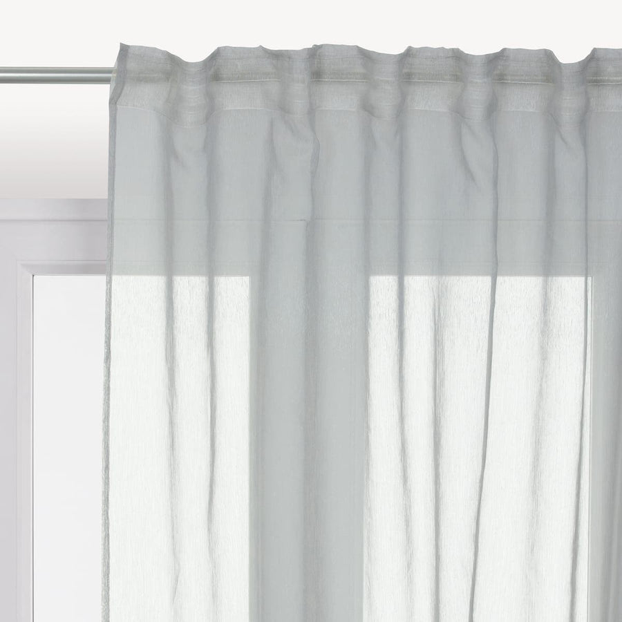 SOFTY GREY FILTER CURTAIN 200X280 CM WITH CONCEALED LOOP AND WEBBING - best price from Maltashopper.com BR480009476