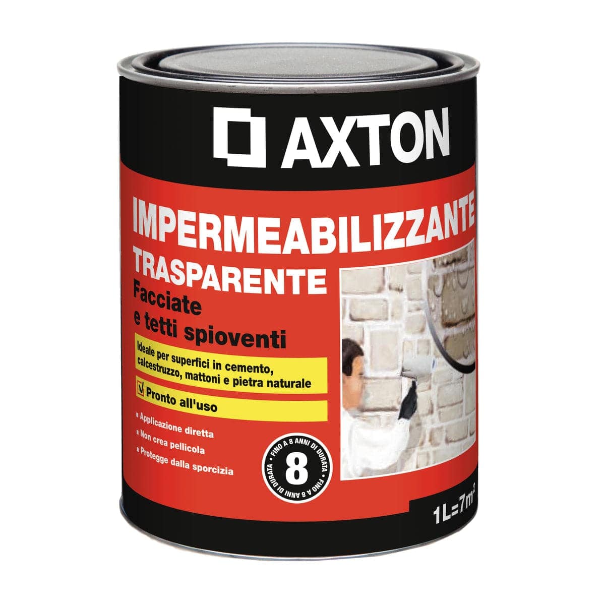 Bricocenter TRANSPARENT WATERPROOFING FOR WALLS AND PITCHED ROOFS AXTON 1 LT