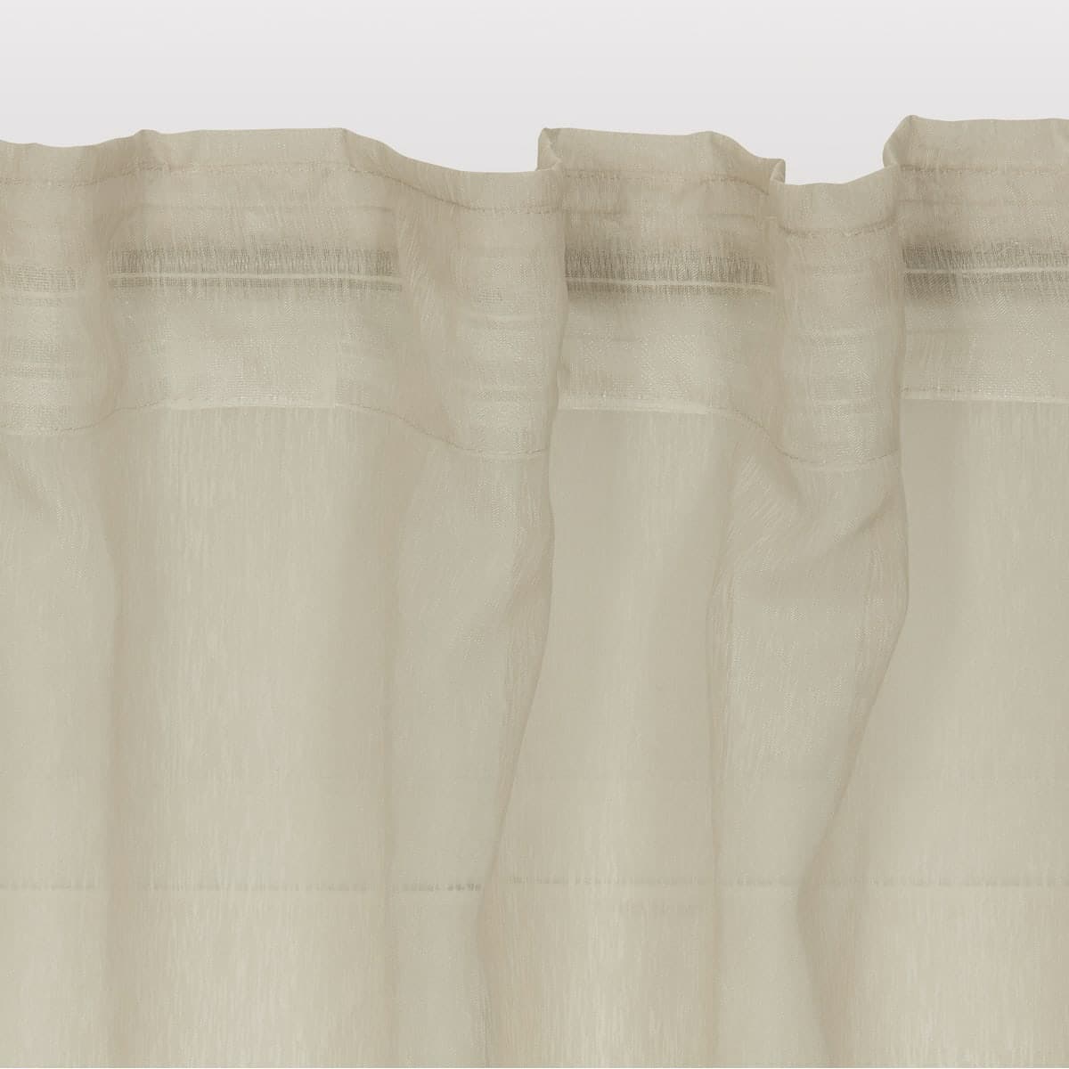 BEIGE SOFTY FILTER CURTAIN 200X280 CM WITH CONCEALED LOOP AND WEBBING - best price from Maltashopper.com BR480009477