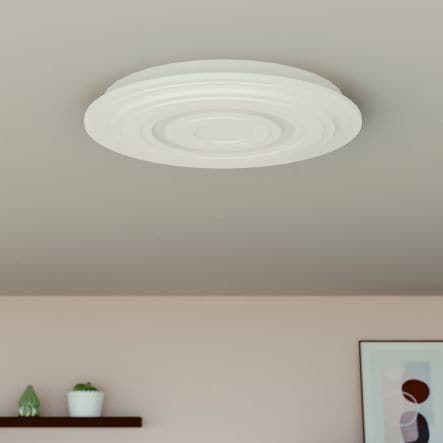 REGALIS METAL CEILING LAMP WHITE D50 LED 4000LM NATURAL LIGHT - best price from Maltashopper.com BR420006691
