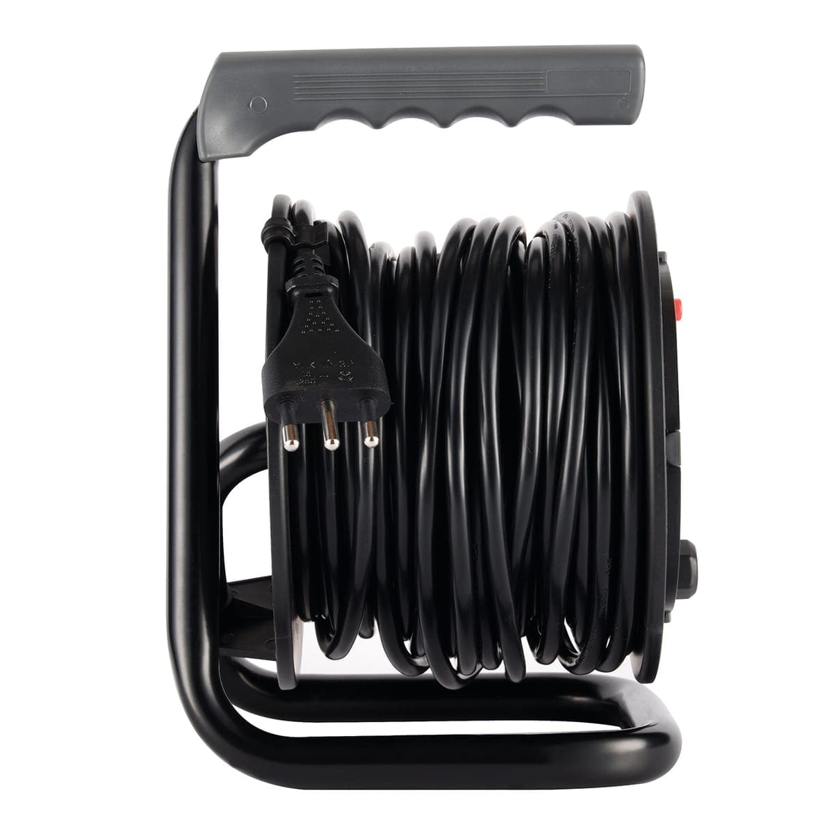 15MT CABLE REEL 16A PLUG 4 UNIVERSAL SOCKETS WITH THERMAL CIRCUIT BREAKER BLACK - best price from Maltashopper.com BR420230820