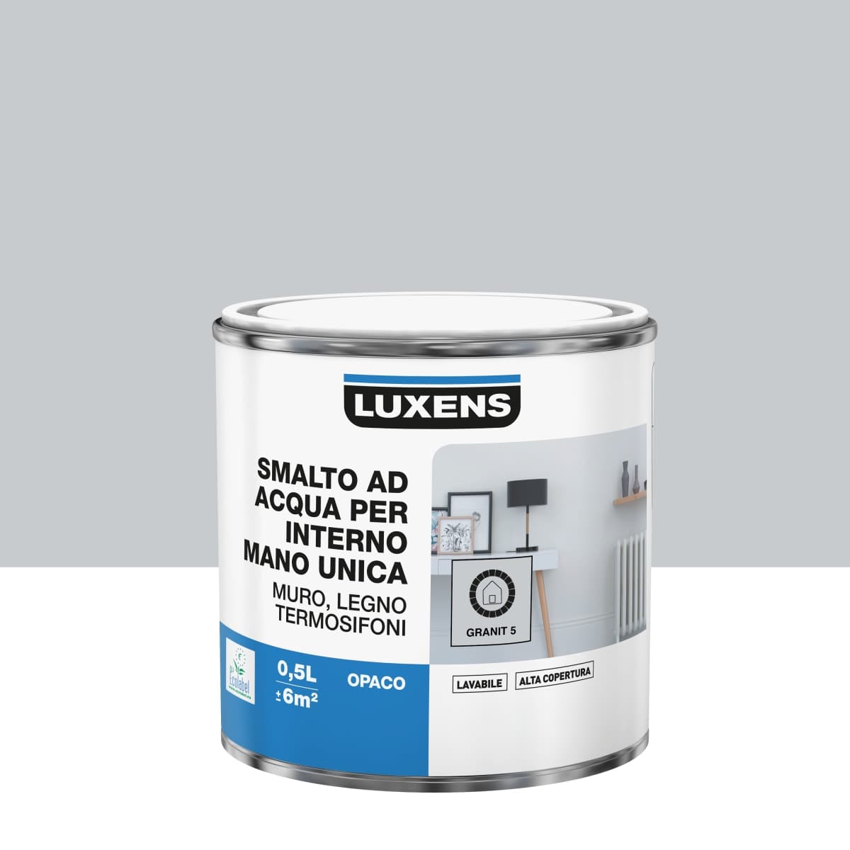 LUXENS WATER-BASED INTERIOR ENAMEL GRANIT 5 MATT 500 ML - best price from Maltashopper.com BR470002467