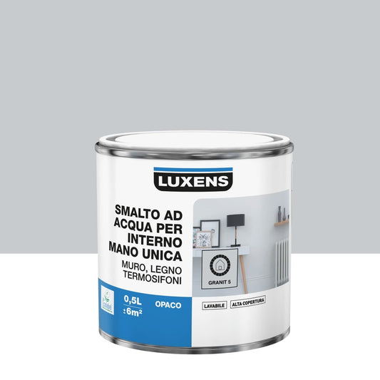 Bricocenter LUXENS WATER-BASED INTERIOR ENAMEL GRANIT 5 MATT 500 ML