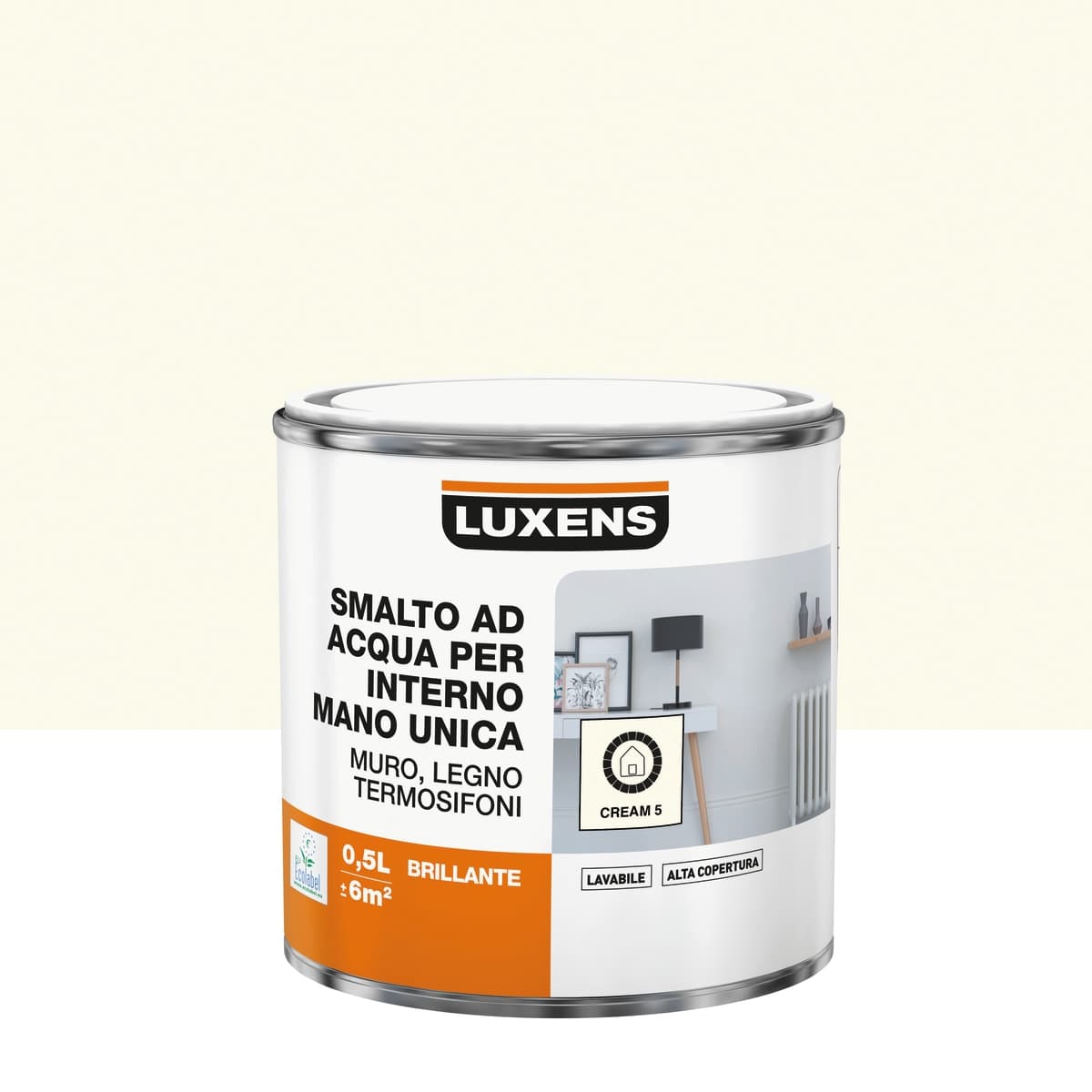 Bricocenter CREAM 5 BRILLIANT LUXENS INTERIOR WATER POLISH 500ML