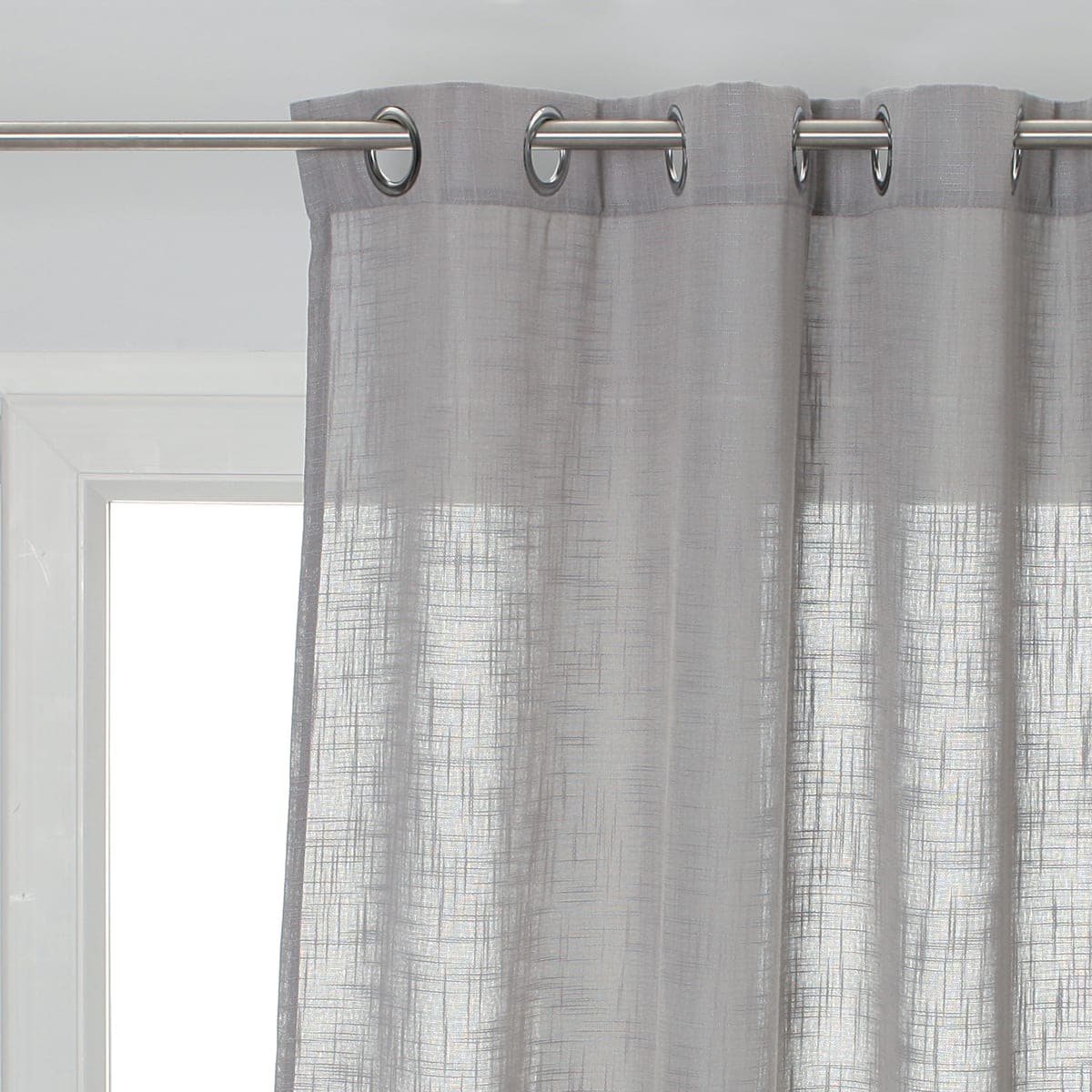 Bricocenter INFINI GREY OPAQUE CURTAIN 140X280 CM WITH EYELETS