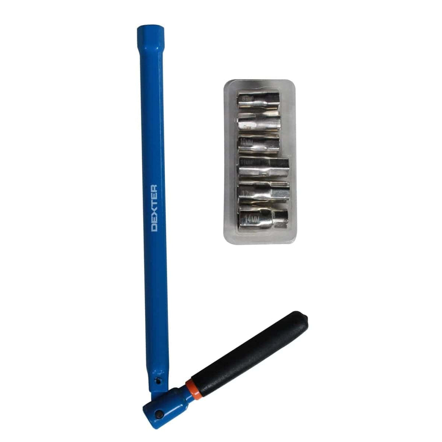 Bricocenter DEXTER TELESCOPIC WASHBASIN SPANNER FOR FLAT NUT SIZES 8.10.12.13.14MM - 3/8 1/4
