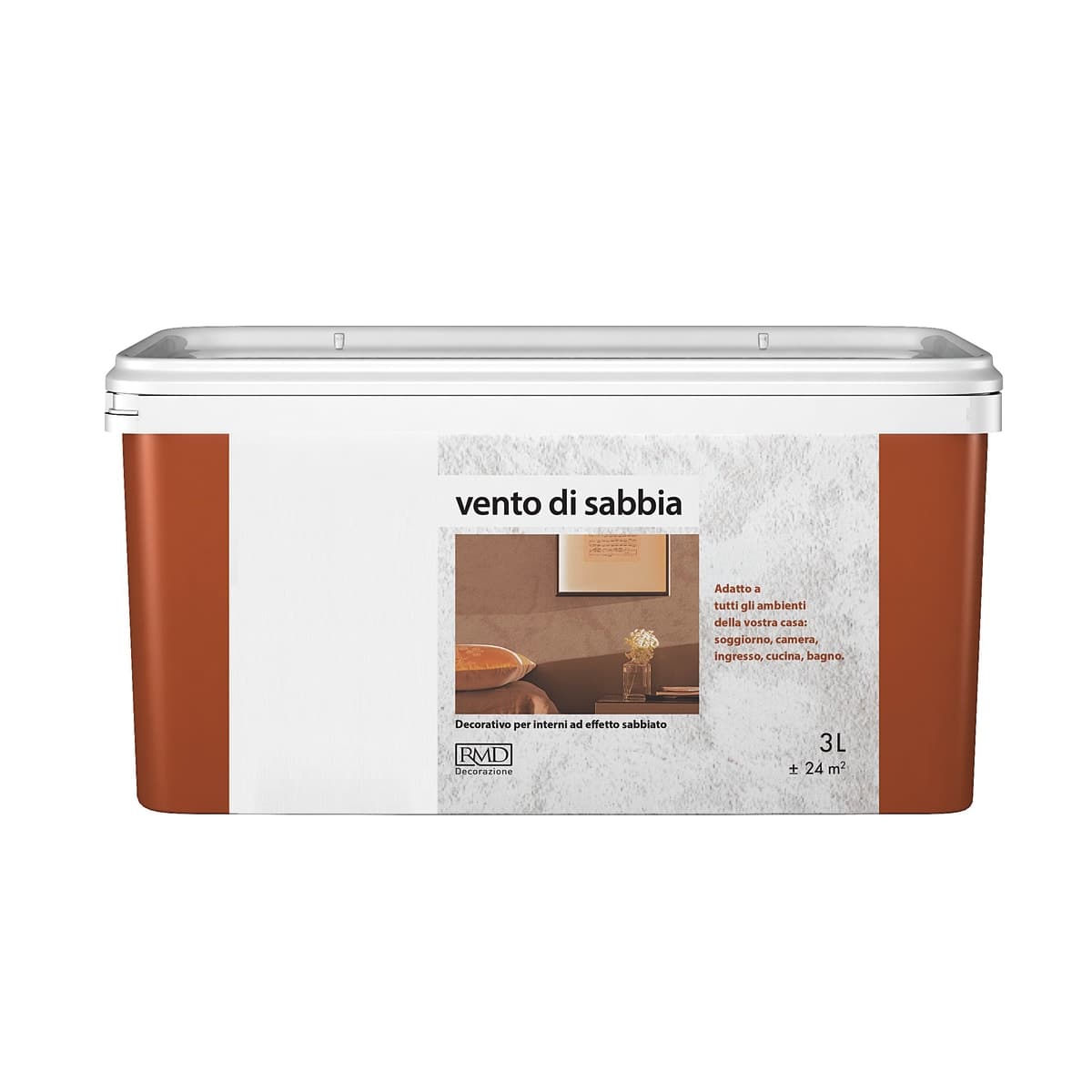 SAND WIND DECORATIVE PAINT 3LT TERRA ROSSA - best price from Maltashopper.com BR470001311