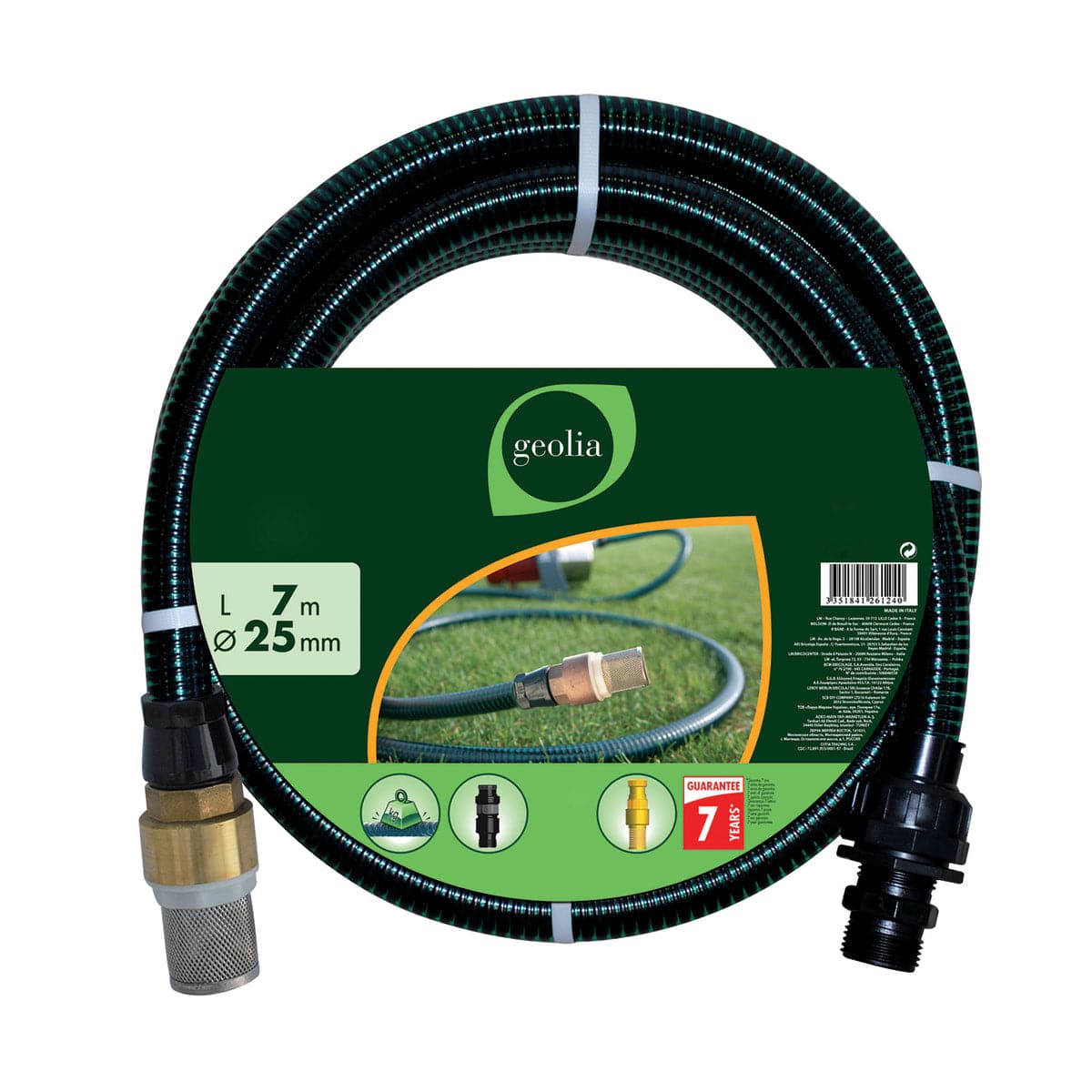 GARDEN HOSE 7MT DIAM 25MM ASPIRFLEX GEOIA