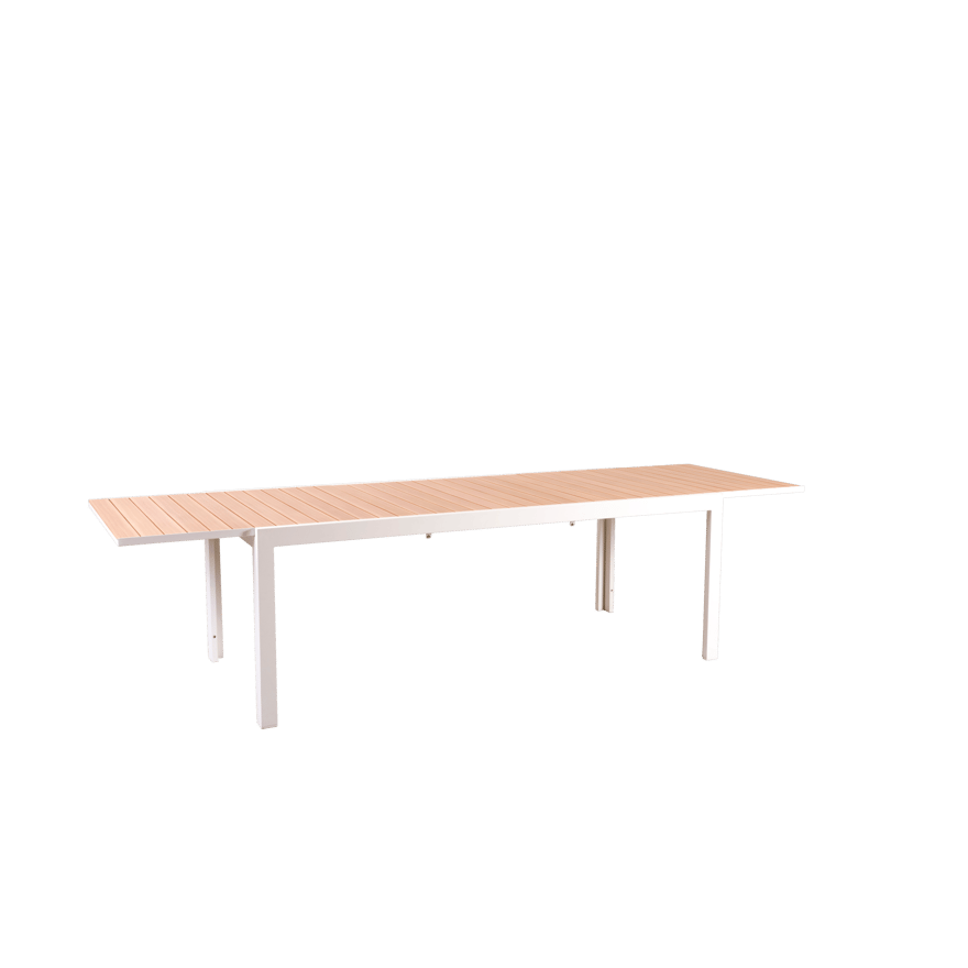 ETHAN Extending table white, natural - best price from Maltashopper.com CS652351