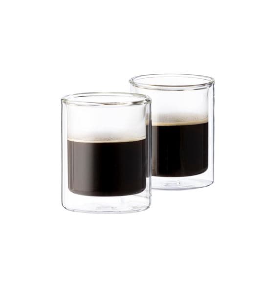 RELAX Wall glass set of 2 transparent H 7 cm - Ø 6 cm
