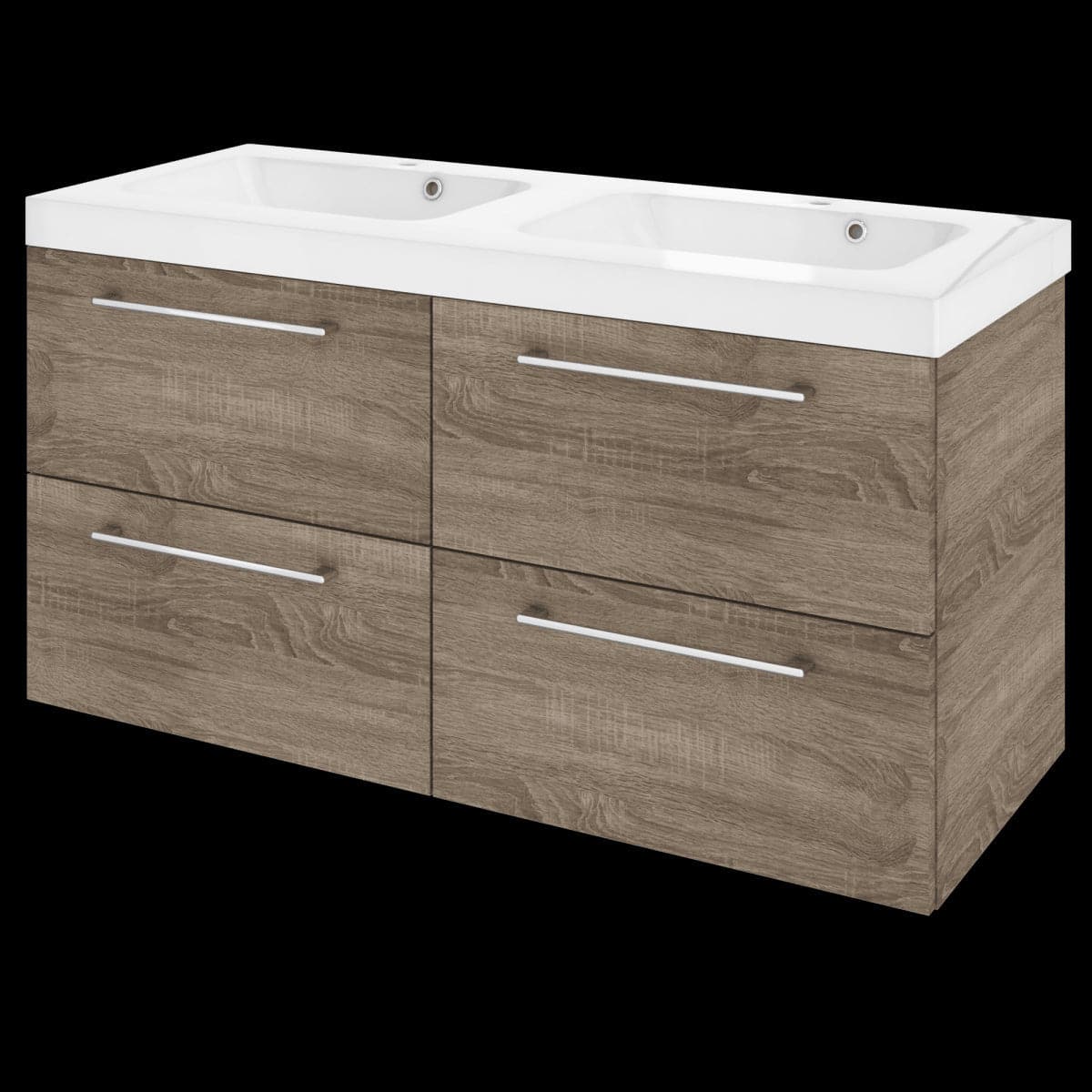 2 VASC REMIX CERAMIC WASHBASIN 121X48.5X14 - best price from Maltashopper.com BR430002092