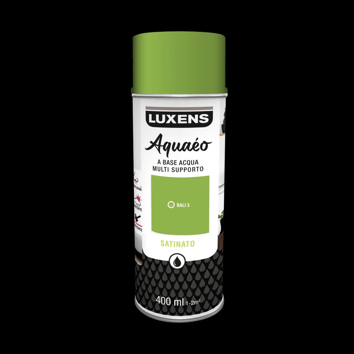 SPRAY APPLE GREEN 4 SATIN WATER 400 ML LUXENS - best price from Maltashopper.com BR470004636