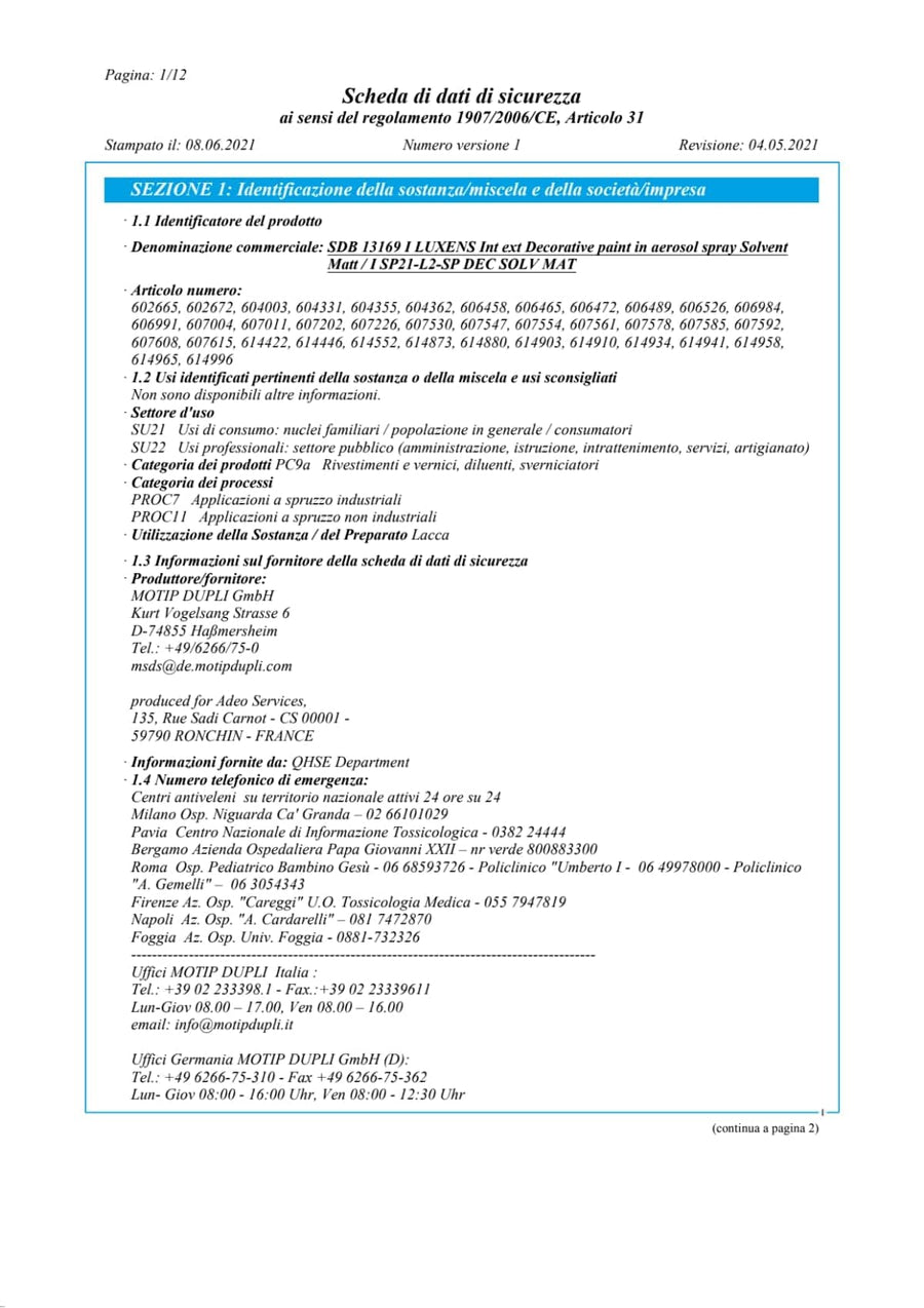 Bricocenter GRANITE SPRAY 3 MATT SOLVENT 400 ML LUXENS