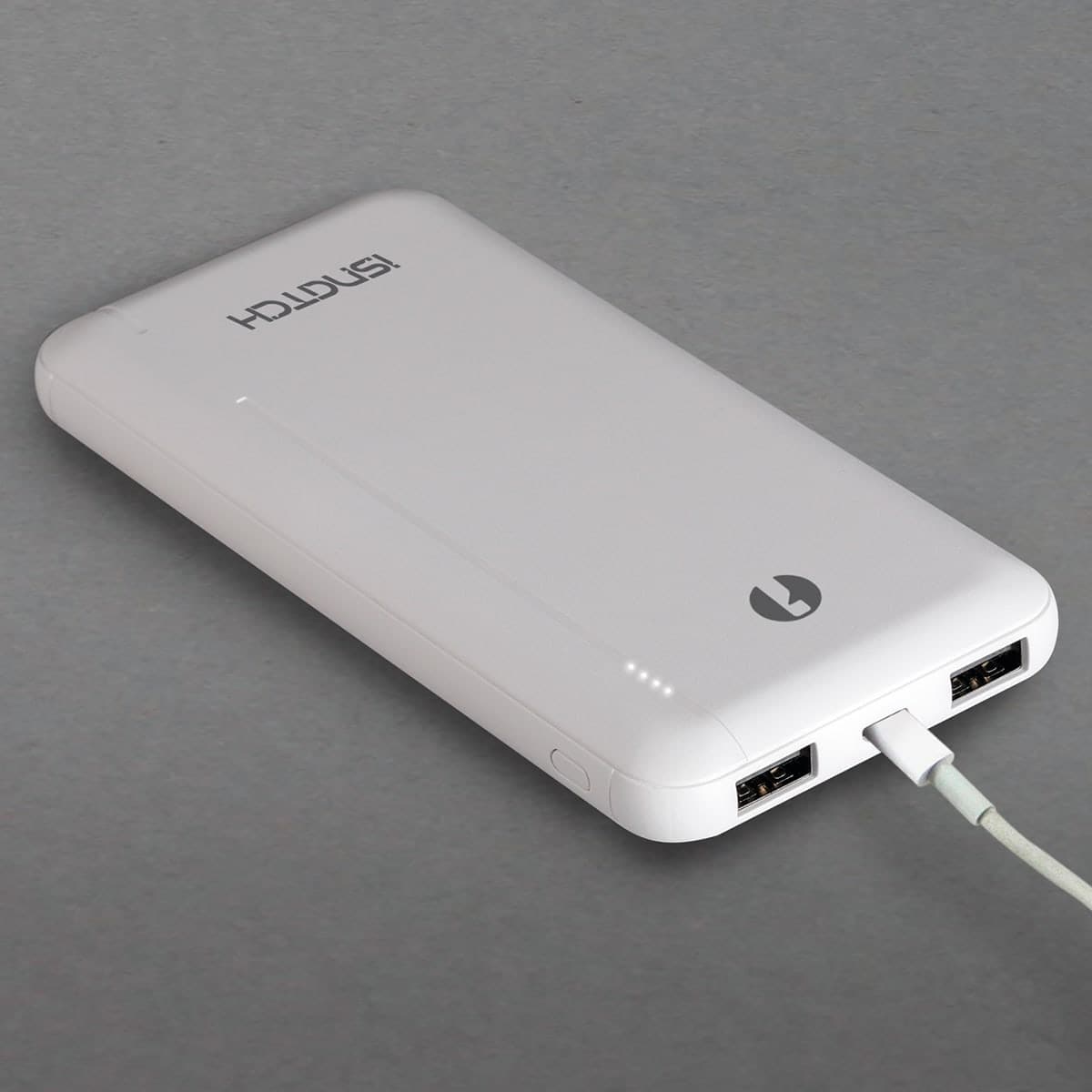 POWER BANK 20000MAH 2 USBA+1 TYPEC ABS WHITE ISNATCH - best price from Maltashopper.com BR420006740