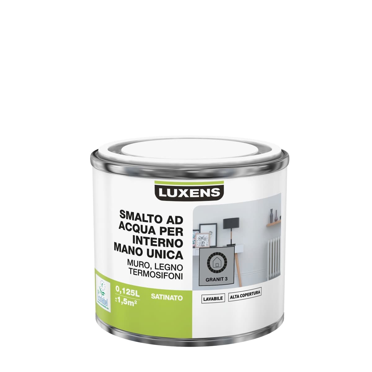 LUXENS GRANIT 3 SATIN INTERIOR ENAMEL 125 ML - best price from Maltashopper.com BR470002481