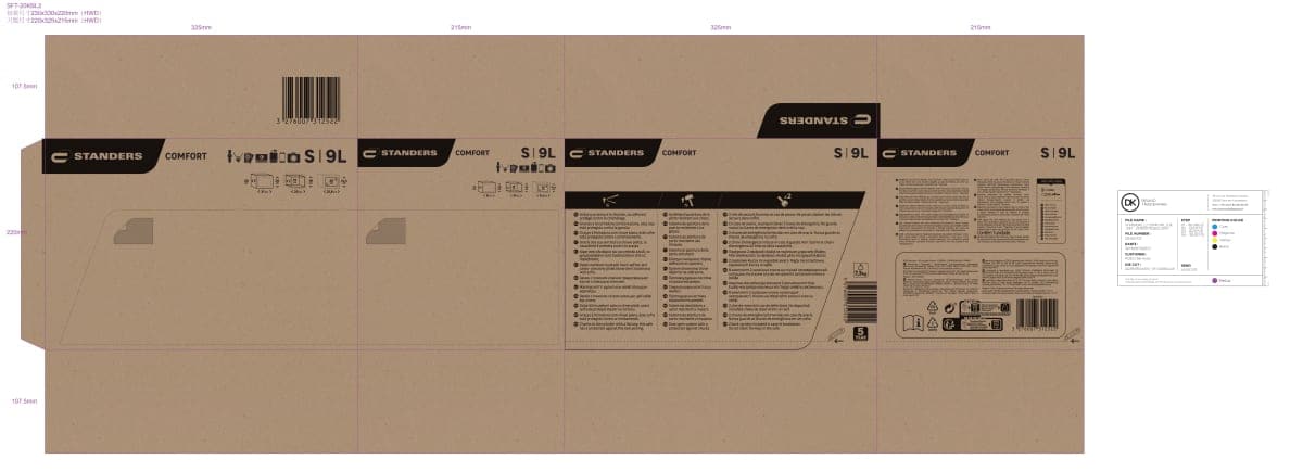 STANDERS mobile key safe with fixing W31 x D20 x H20 cm