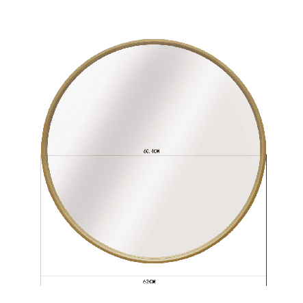 Bricocenter NORDIK MIRROR NATURAL WOOD D62 CM