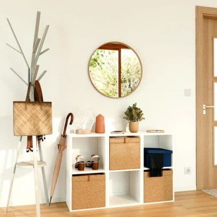 NORDIK MIRROR NATURAL WOOD D62 CM