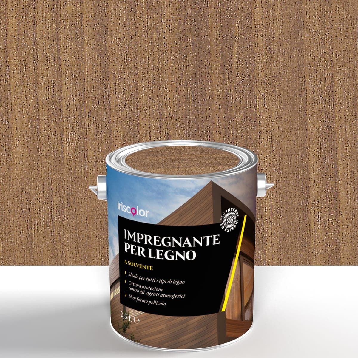 Bricocenter IMPREGNATING SOLVENT INTERIOR-EXTERIOR CHESTNUT LT.2,5