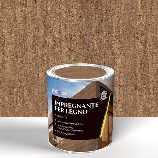 Bricocenter IMPREGNATING SOLVENT INTERIOR-EXTERIOR CHESTNUT ML.750