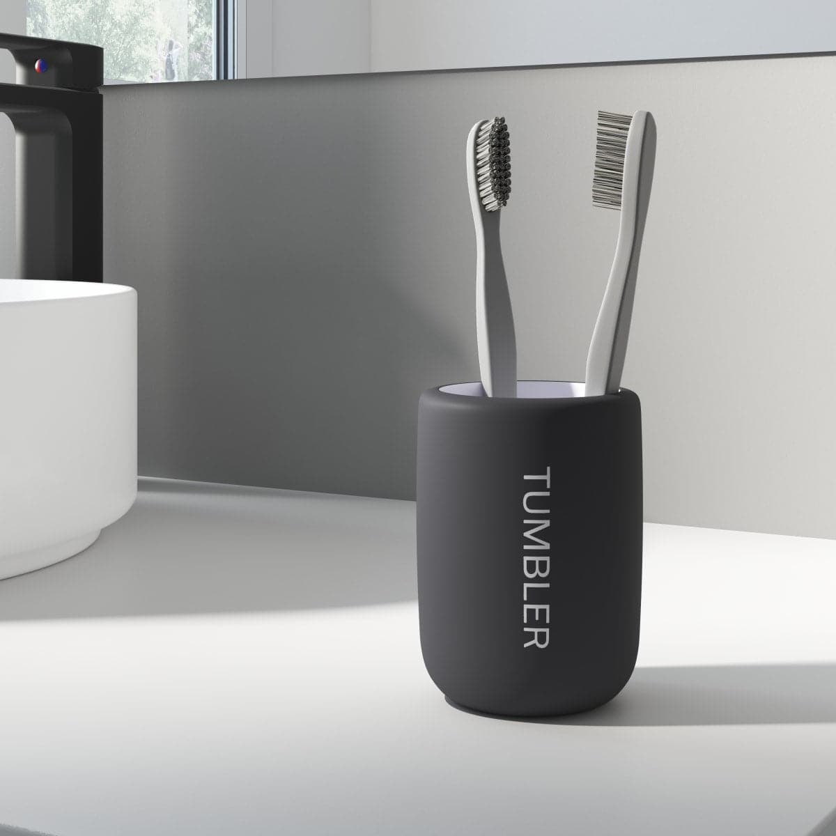 REMIX MOON 1 COUNTERTOP TOOTHBRUSH HOLDER - SENSEA - best price from Maltashopper.com BR430007511