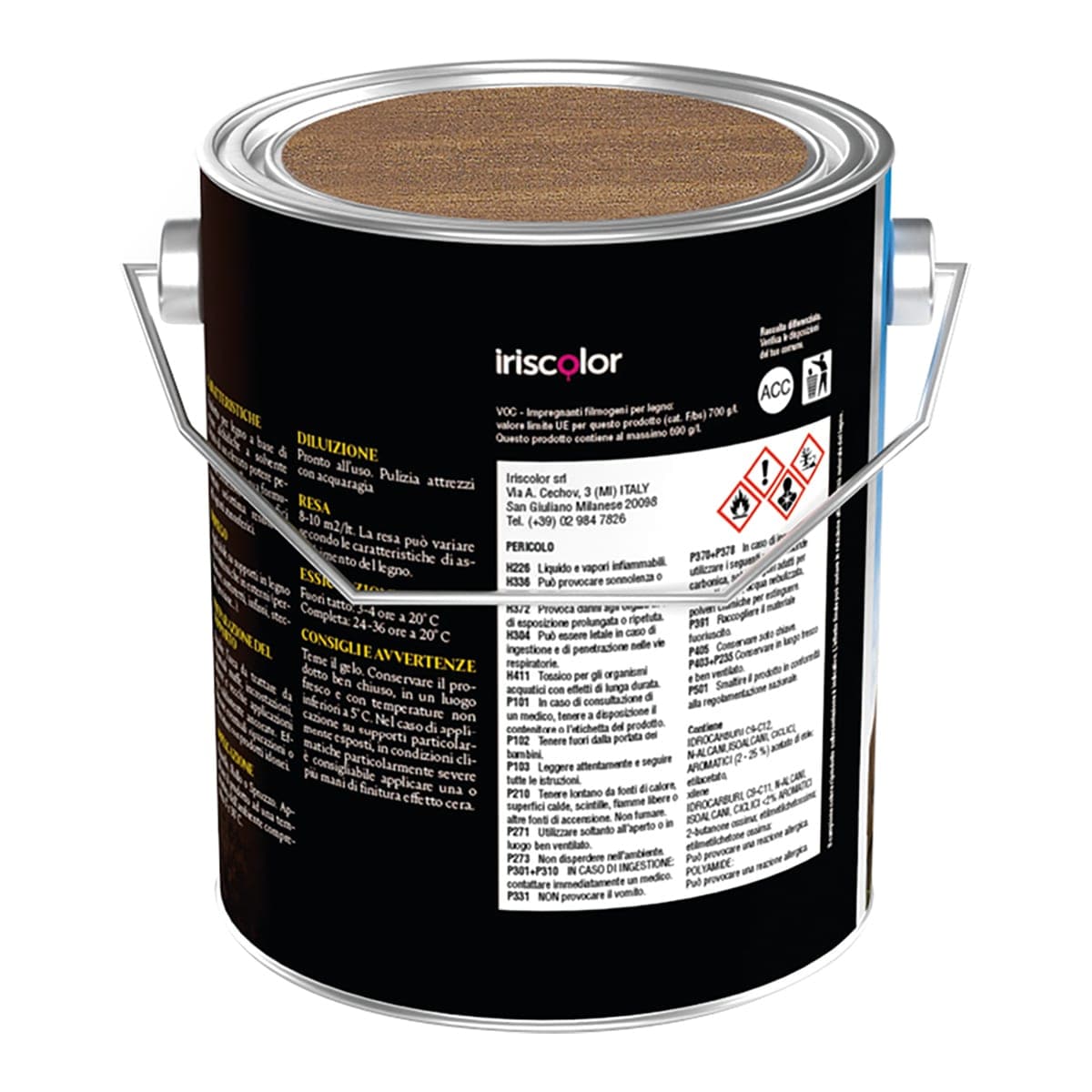 Bricocenter IMPREGNATING SOLVENT INTERIOR-EXTERIOR CHESTNUT LT.2,5