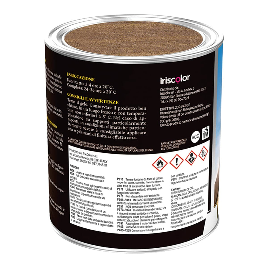 Bricocenter IMPREGNATING SOLVENT INTERIOR-EXTERIOR CHESTNUT ML.750