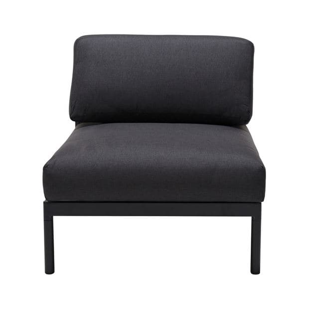 HANNA Lounge armchair black H 59 x W 73.8 x D 77.2 cm - best price from Maltashopper.com CS668367