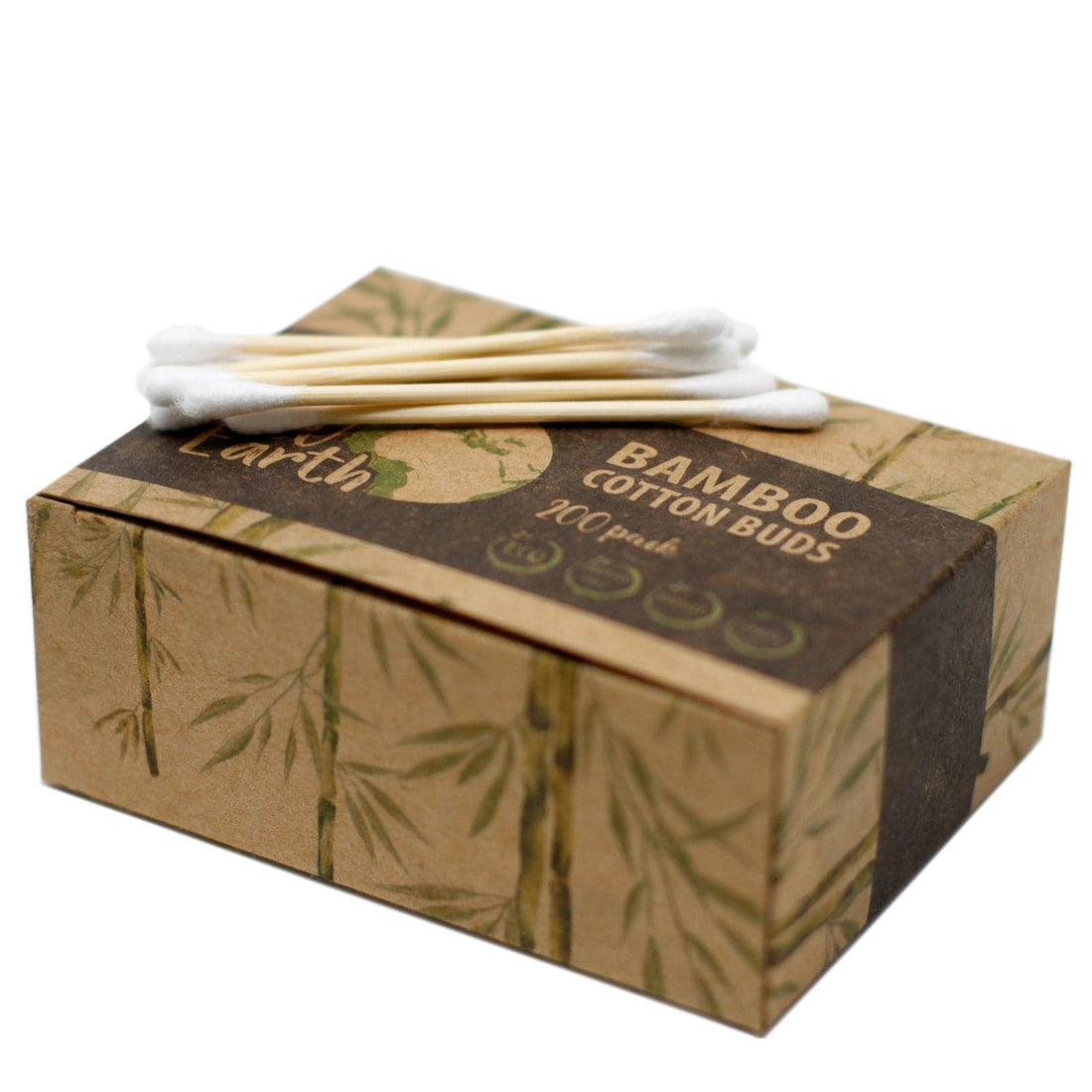 Box of 200 Bamboo Cotton Buds - best price from Maltashopper.com BAMEB-01