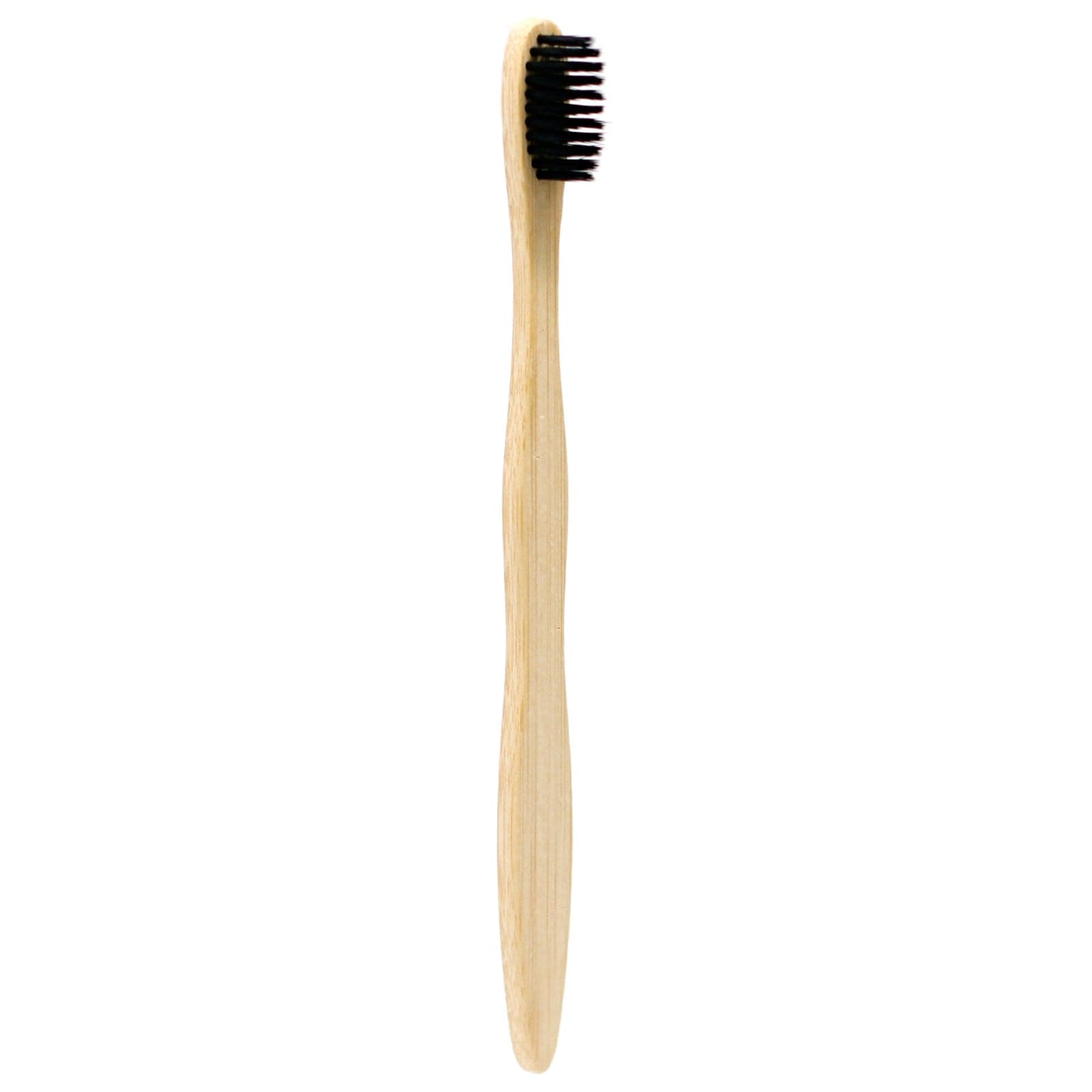 1x Bamboo Toothbrush - Charcoal Medium Soft - best price from Maltashopper.com BAMTB-02