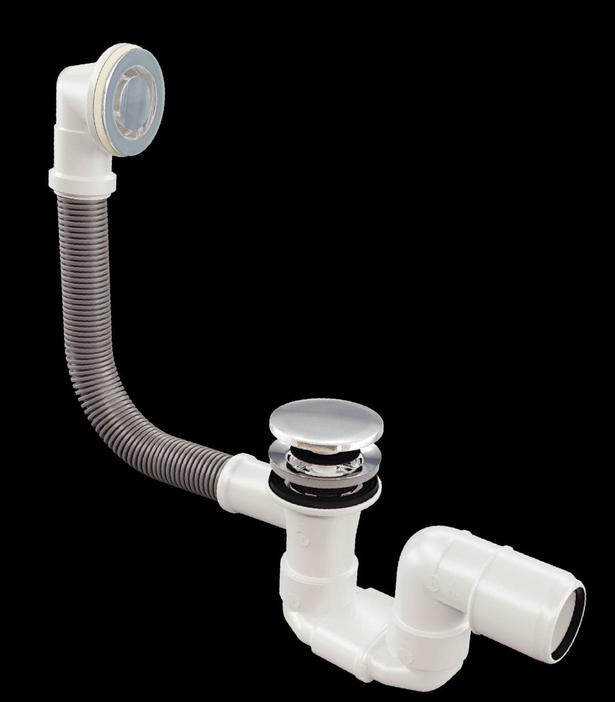 Bricocenter BASIN TRAP WITH OVERFLOW CLICK CLACK CAP DIAM. 70 MM