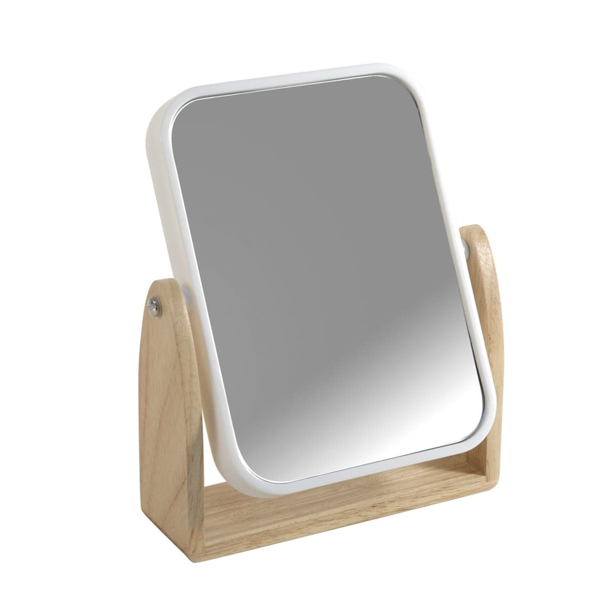 SCANDI SENSEA STANDING MAGNIFYING MIRROR WHITE PLASTIC WOOD