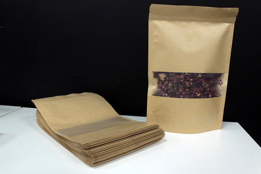 Bliss Kraft Window Bag 20 x 30 cm