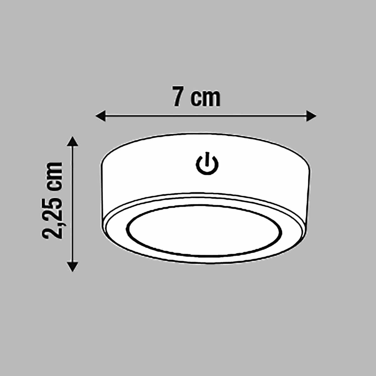 Bricocenter POINT LIGHT LAKAO PLASTIC NIKEL D7 CM LED 210LM NATURAL LIGHT WITH USB