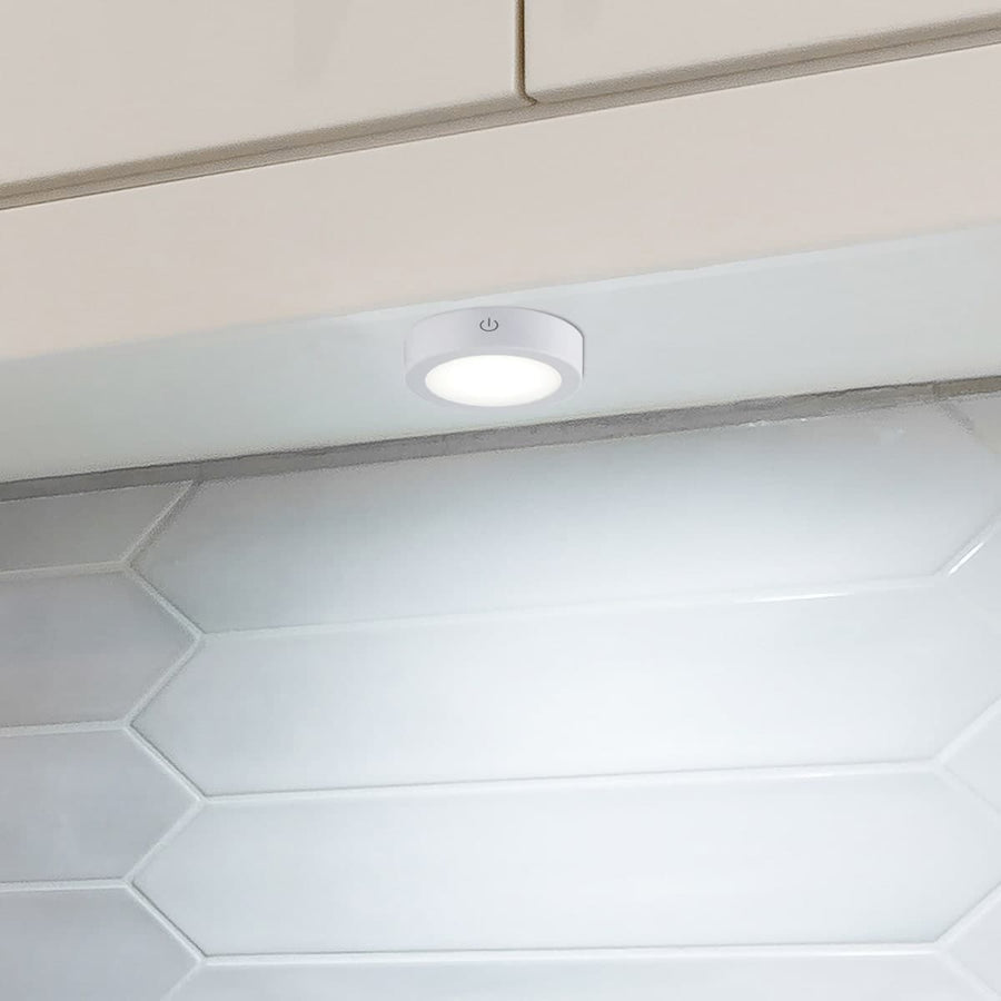 PUNTO LUCE LAKAO PLASTIC WHITE D7 CM LED 210LM NATURAL LIGHT WITH USB - best price from Maltashopper.com BR420006844