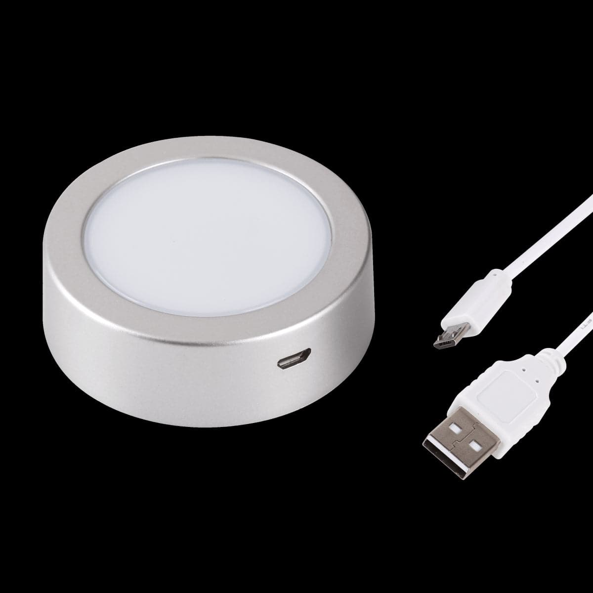 POINT LIGHT LAKAO PLASTIC NIKEL D7 CM LED 210LM NATURAL LIGHT WITH USB - best price from Maltashopper.com BR420006845