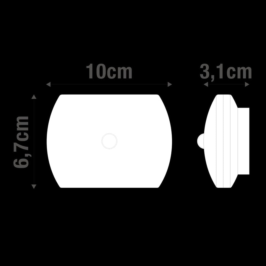 IPSAN PLASTIC MARKER WHITE 10CM LED 40LM WARM LIGHT WITH MOTION SENSOR - best price from Maltashopper.com BR420006838