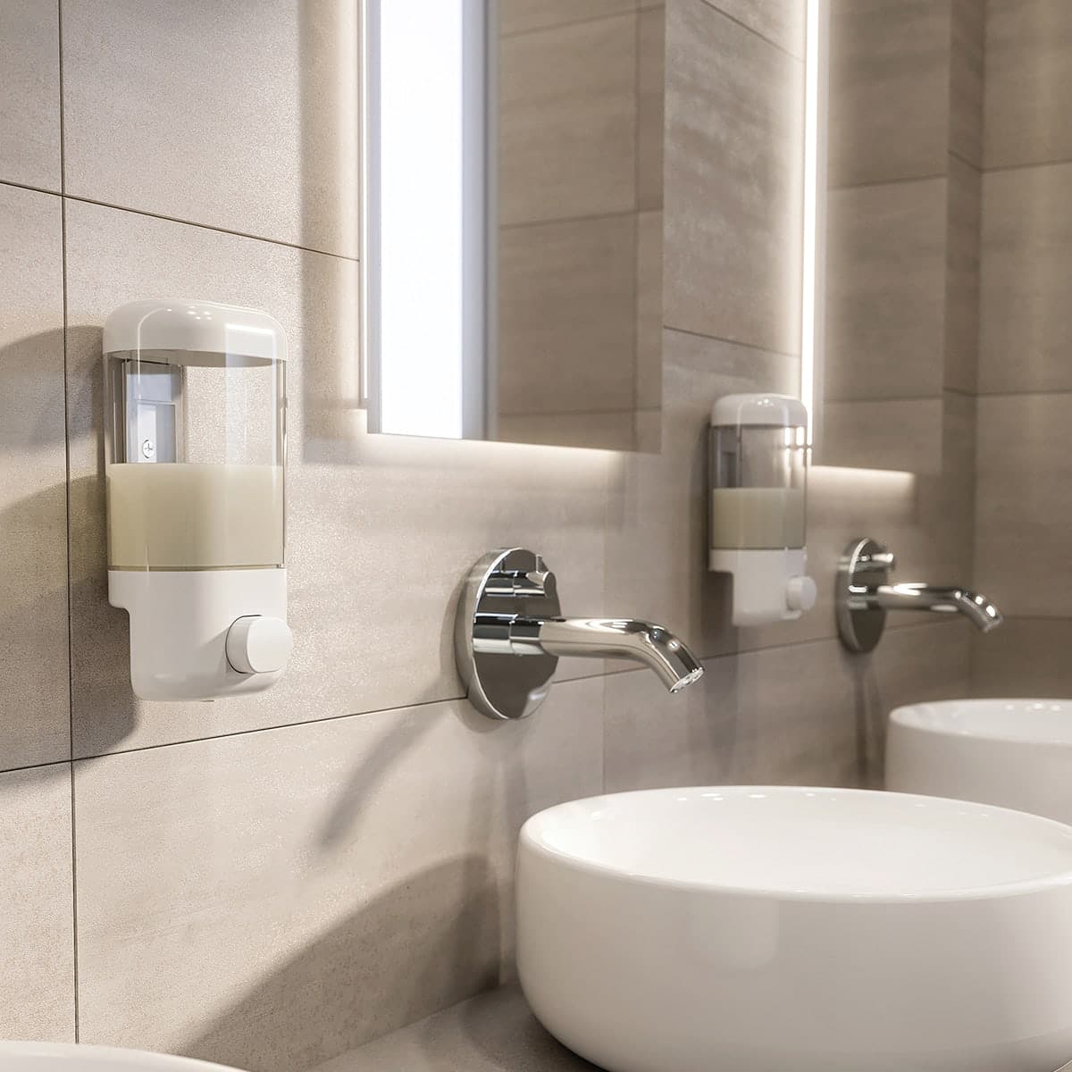 Bricocenter SOAP AND SANITISING GEL DISPENSER PUSH PR
