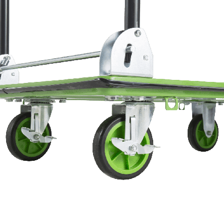 Bricocenter TROLLEY WITH STEEL PLATFORM STANDERS CAPACITY 300 KG FOLDABLE