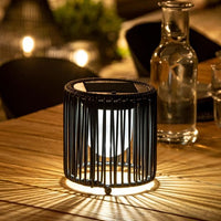 VINN Black solar lamp H 15 cm - Ø 15 cm - best price from Maltashopper.com CS655011