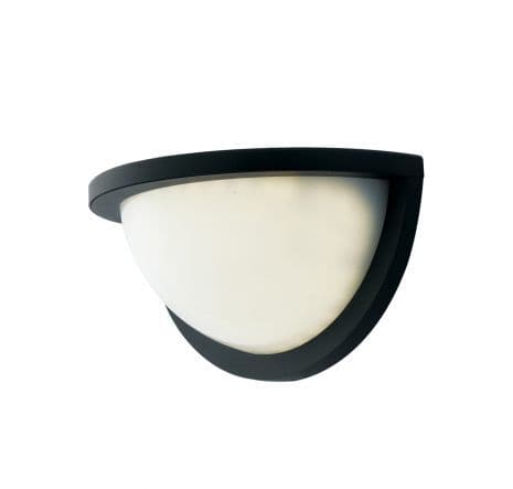 Bricocenter DETROIT ALUMINIUM WALL LIGHT BLACK 24X12.6 CM LED 10W IP54