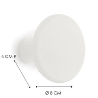 POLYRESIN ROUND HANGER WHITE D8 CM - best price from Maltashopper.com BR410006869