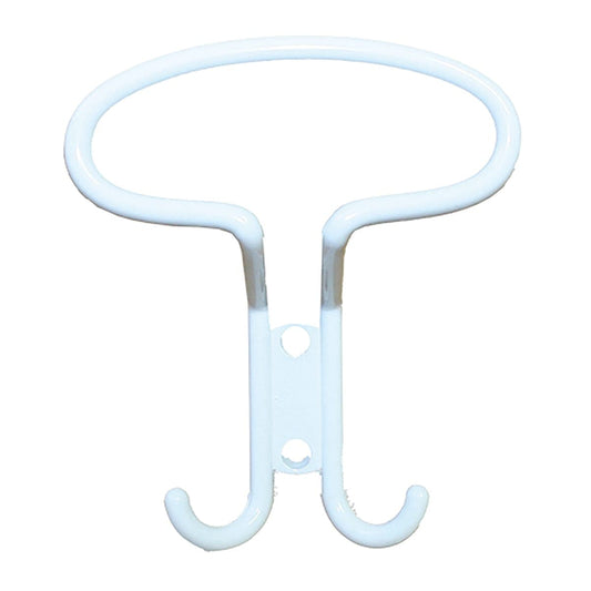 WHITE ZAMAK COAT HOOK, H12.5X10.5 CM - best price from Maltashopper.com BR410006850